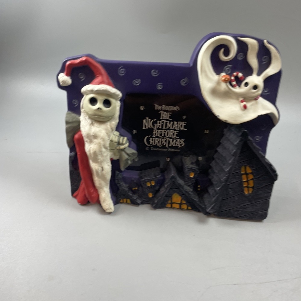 Disney Nightmare Before Christmas Santa Jack Skellington Photo Picture Frame